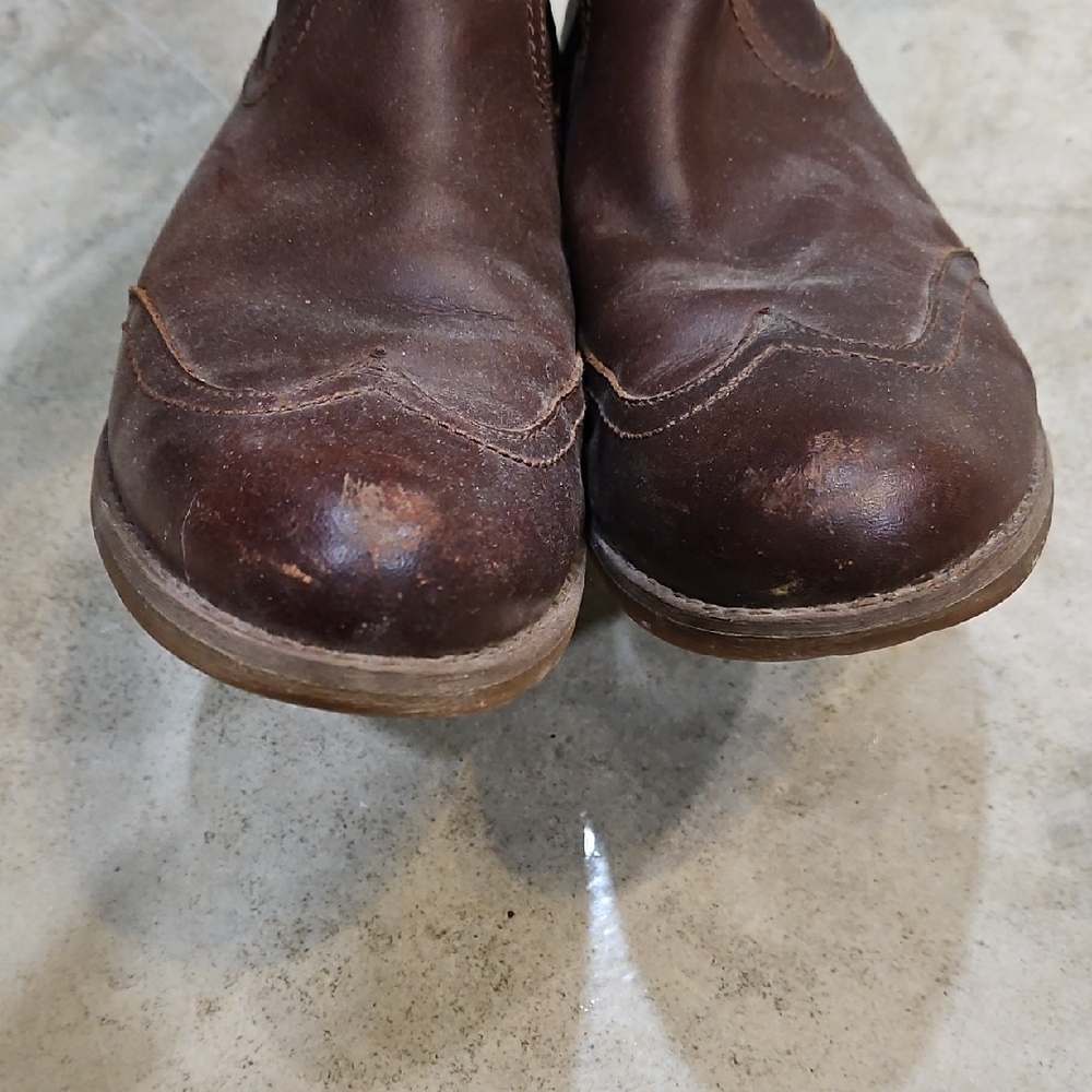 Women's Timberland Brown Leather Riding Boots - Picture 2 of 8